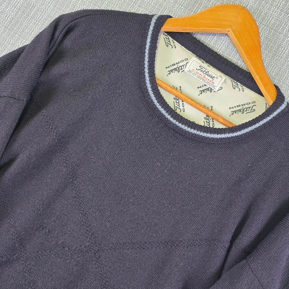 Vintage Titleist by Corbin XCR Sweater Mens XXL Lined Swiss Wool Black